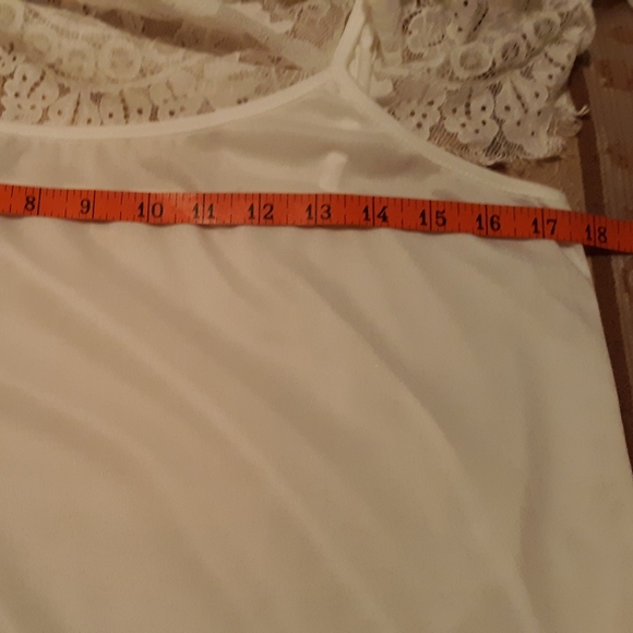ADIVA White lace top size L NWOT - Picture 8 of 10